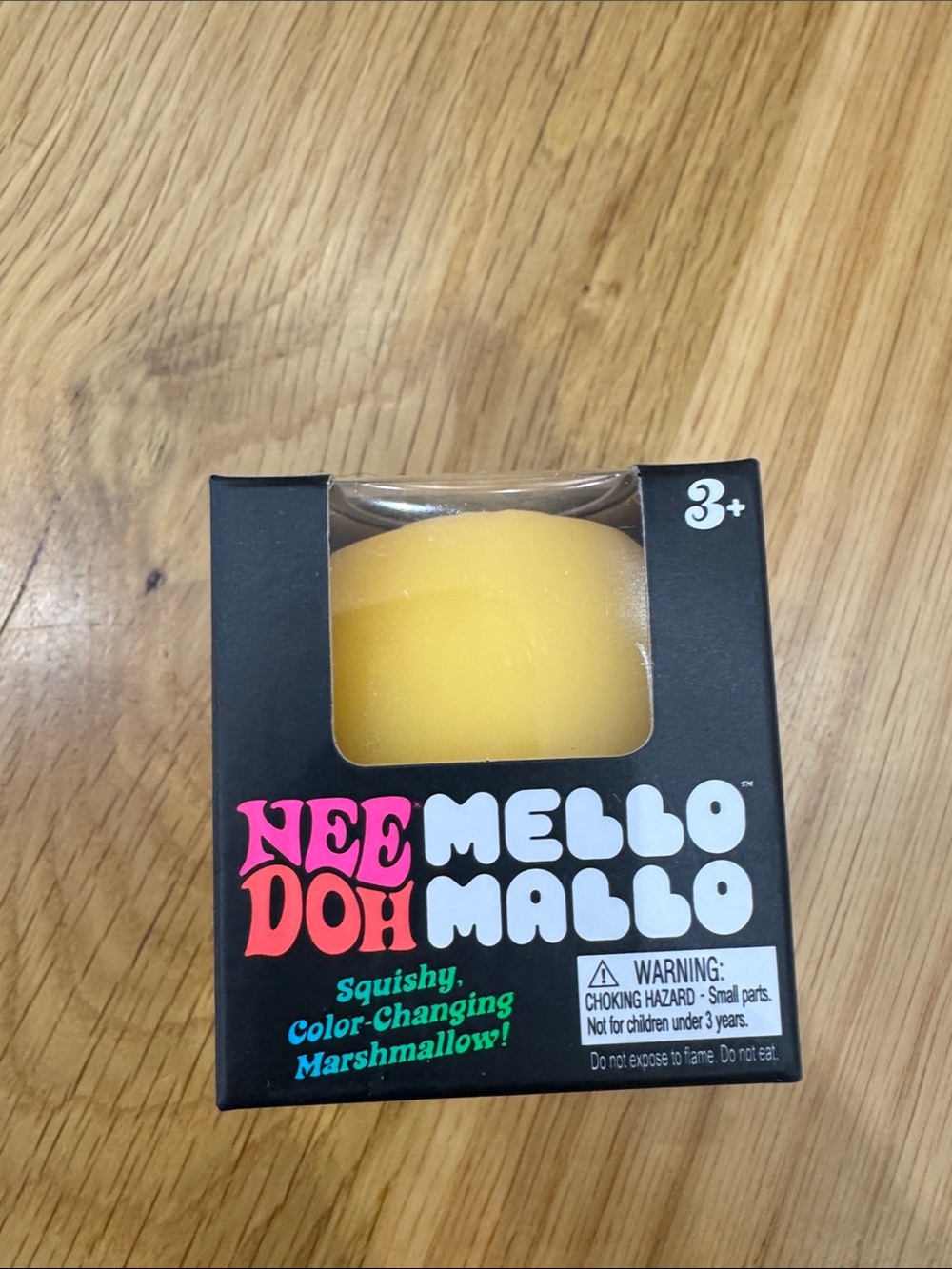 Needoh Mello Mallo Yellow Color-Changing Squishy Marshmallow Toy by